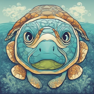 a sea turtle
