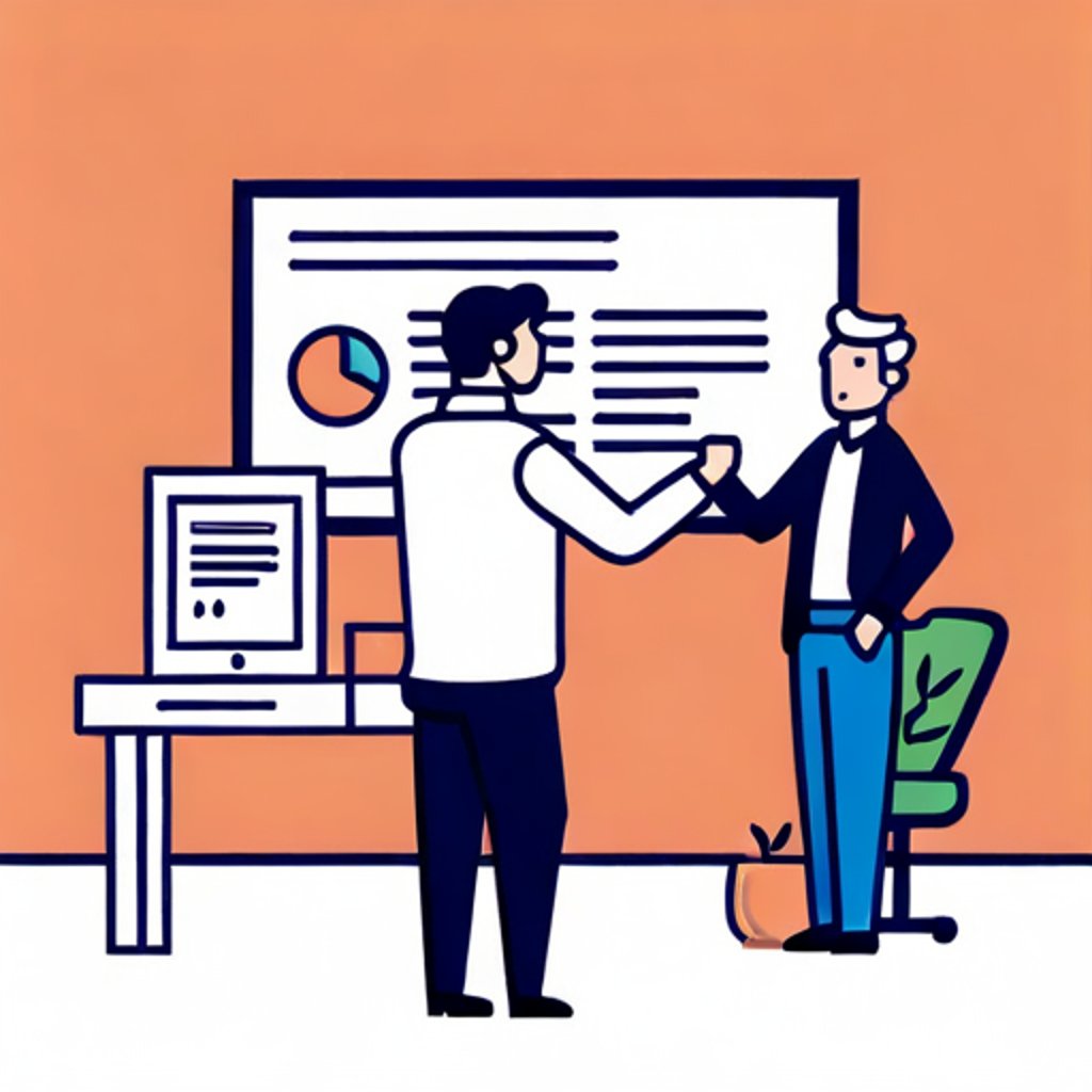 a man presenting code architecture 