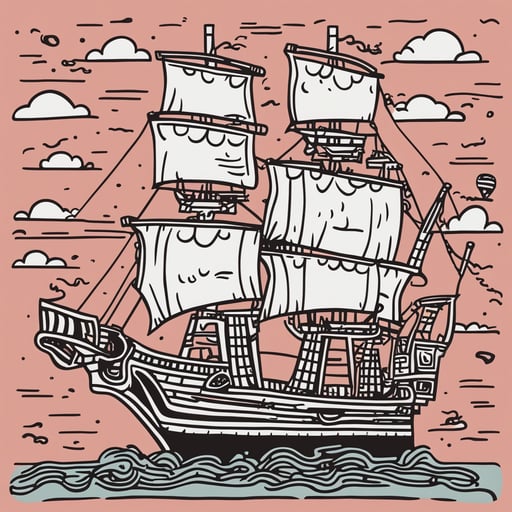 a pirate ship