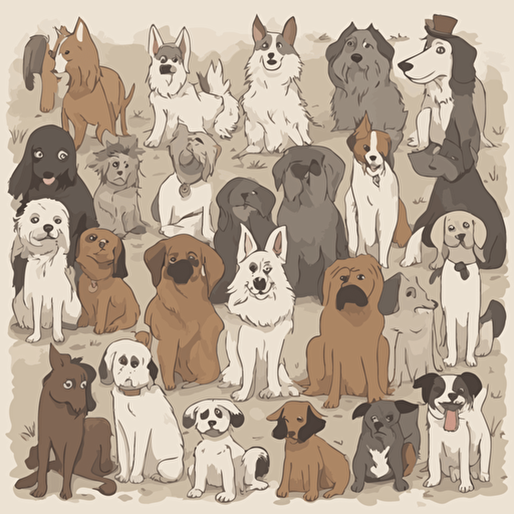 a group of dogs