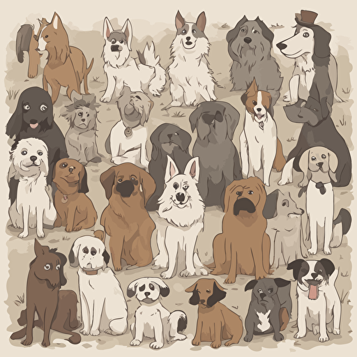 a group of dogs