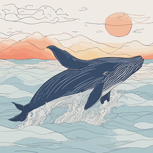 a whale jumping out of the water