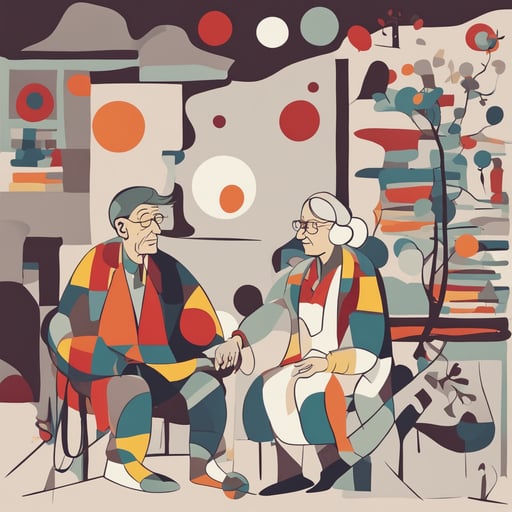 an elderly couple