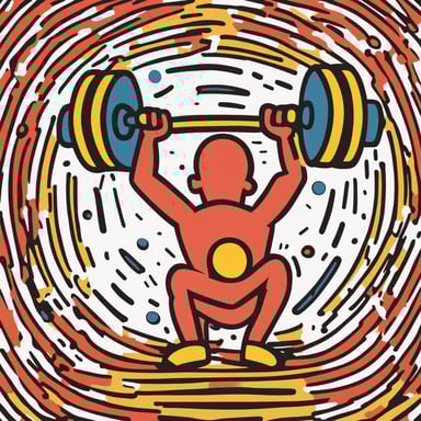 a person weightlifting