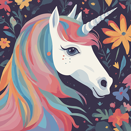 a portrait of a unicorn