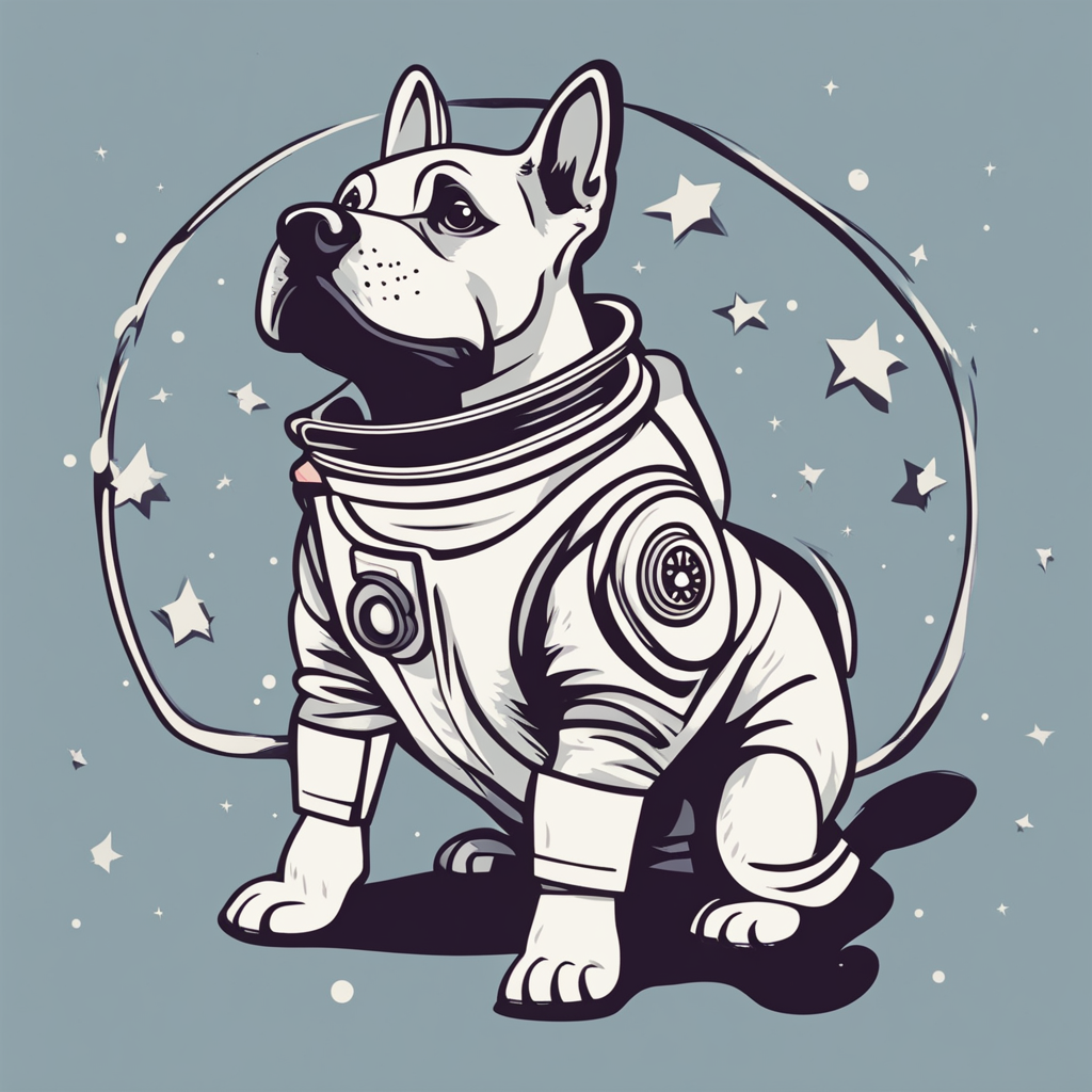 a dog astronaut
