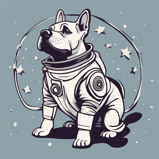 a dog astronaut