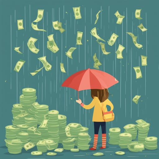 raining money