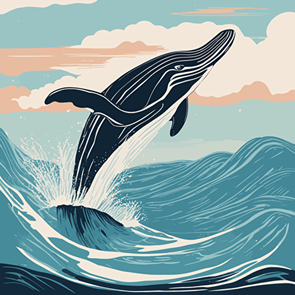 a whale jumping out of the water