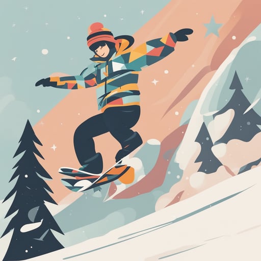 a person snowboarding