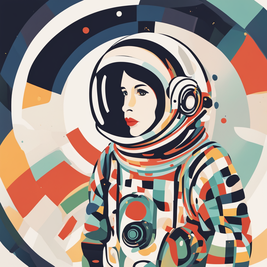 a person in a space suit