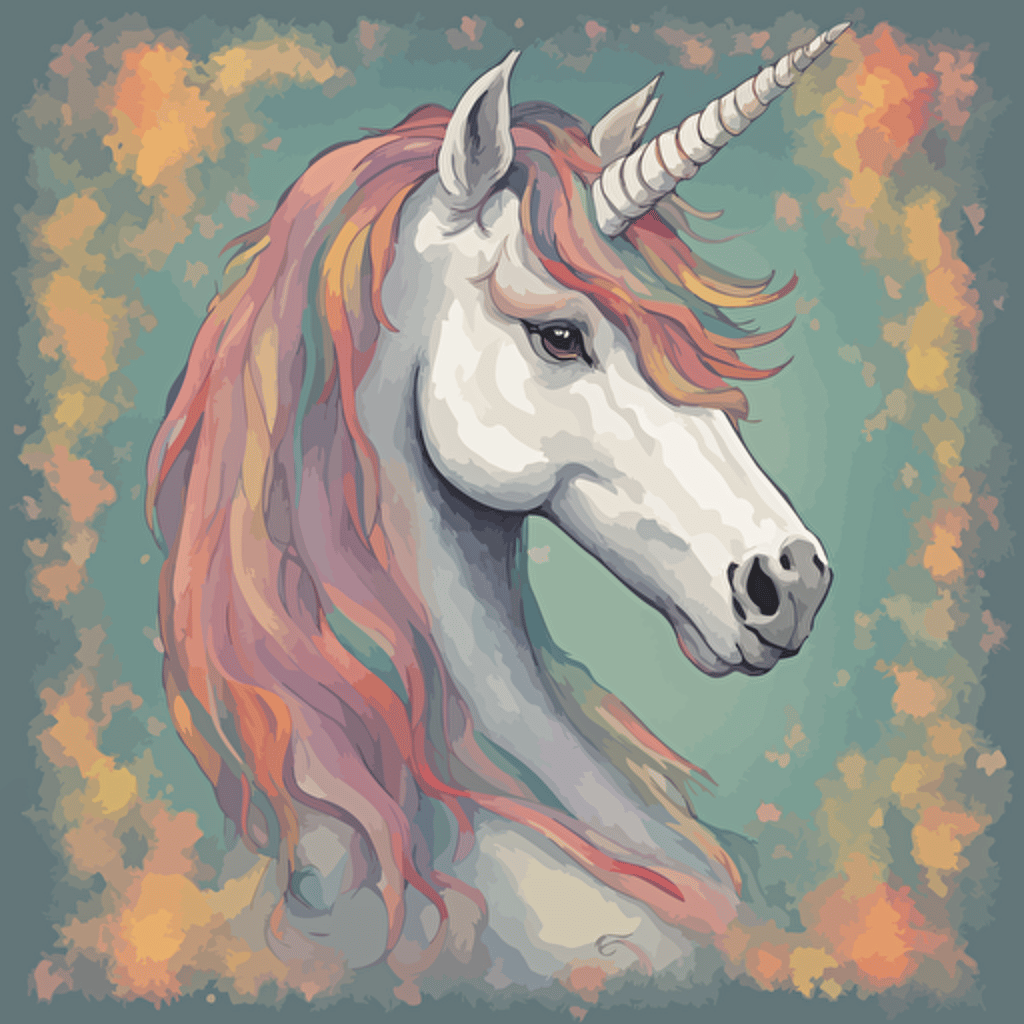 a portrait of a unicorn