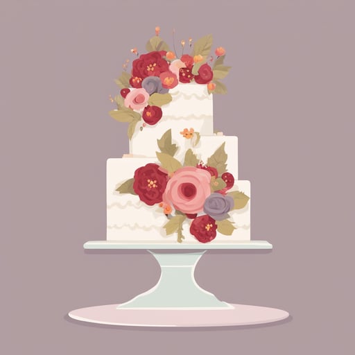 a wedding cake