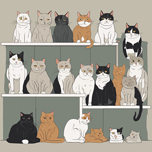 a group of cats