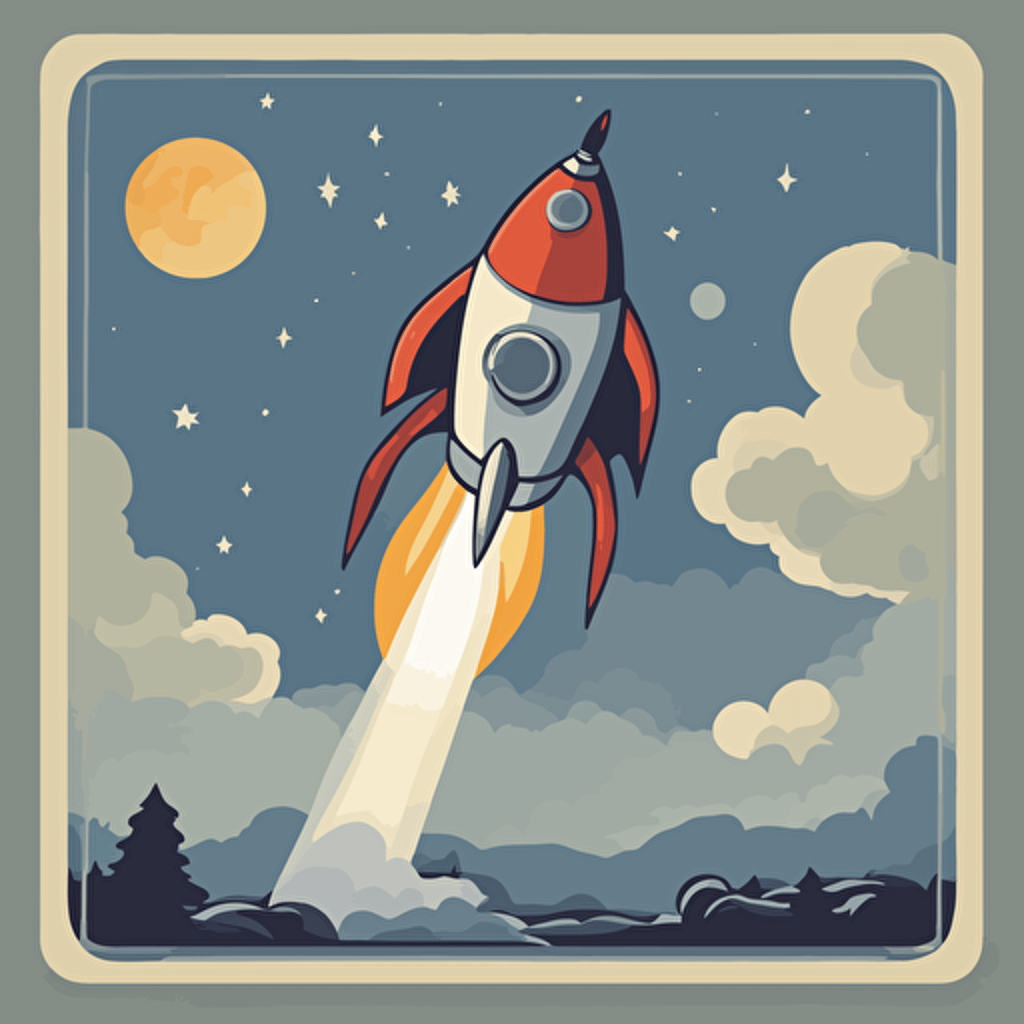 a rocket taking off