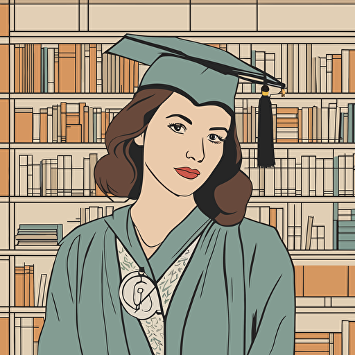 a woman graduating from college