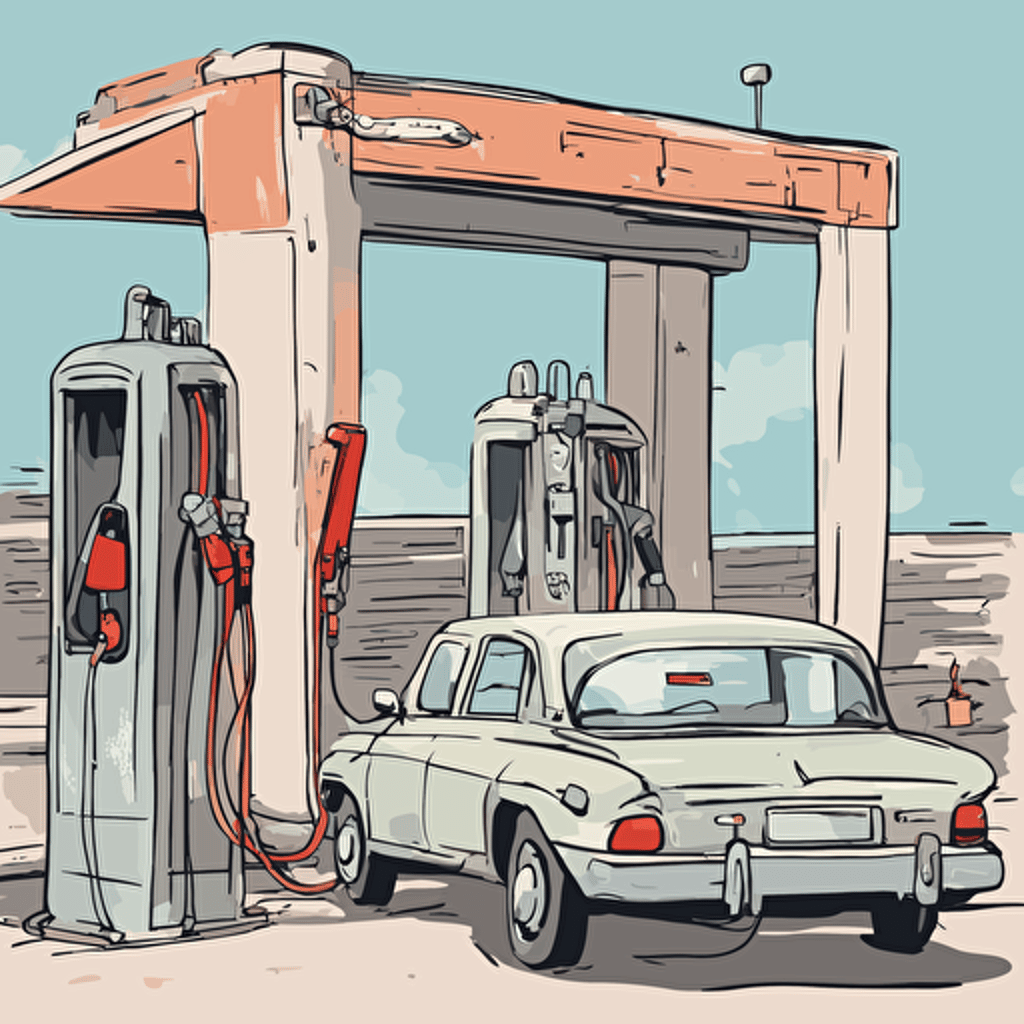 a car refueling