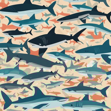 a sea full of sharks
