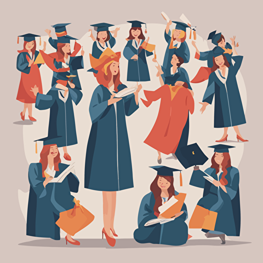 a woman graduating from college