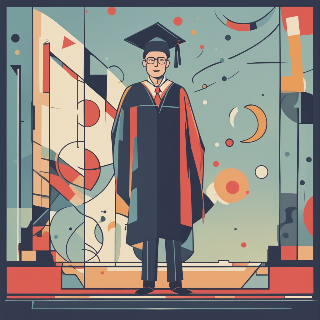 a man graduating from college