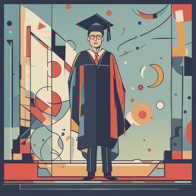 a man graduating from college