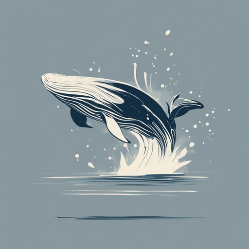 a whale jumping out of the water