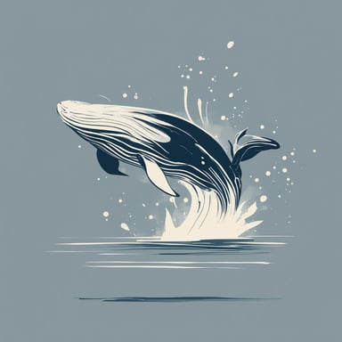 a whale jumping out of the water