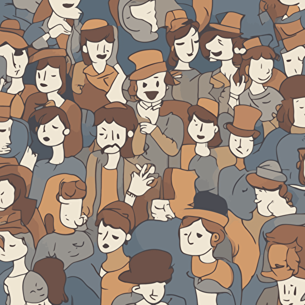 people pondering a question with question marks floating