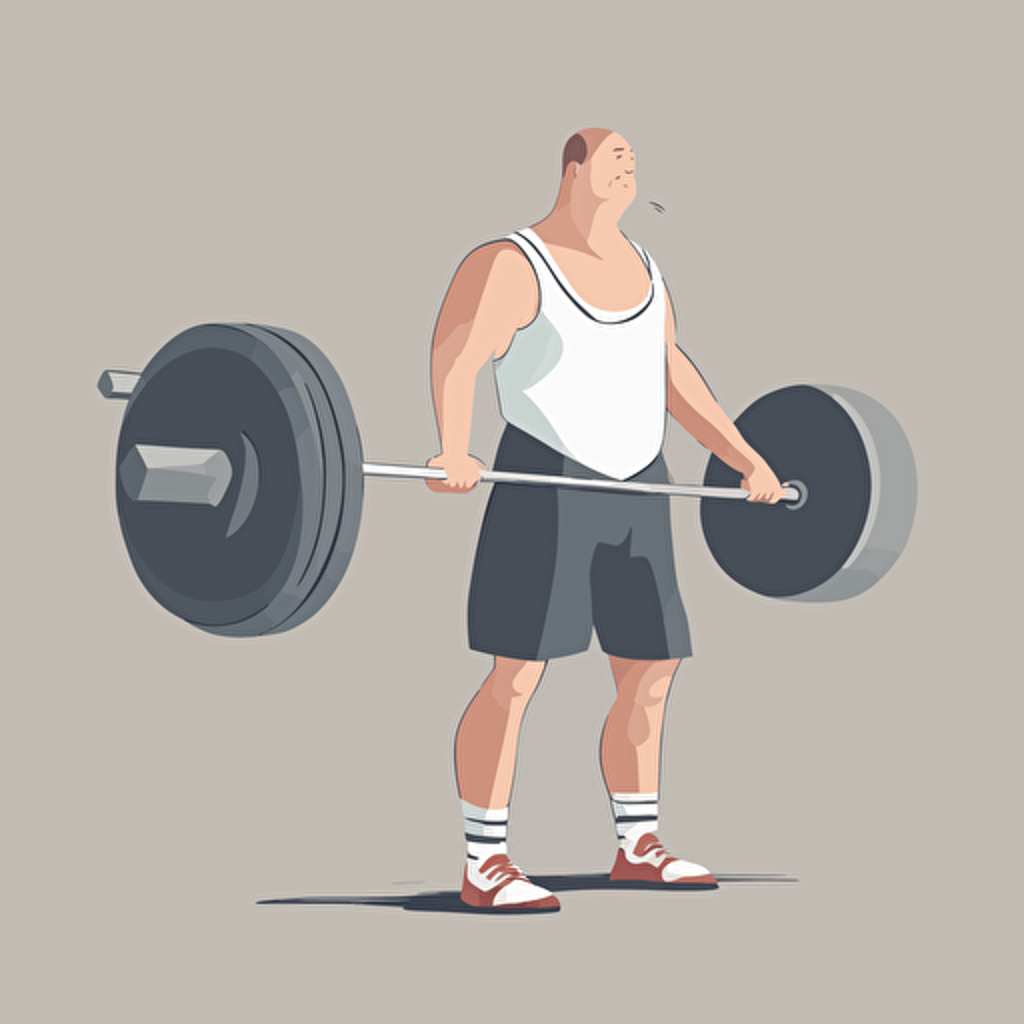 a person weightlifting