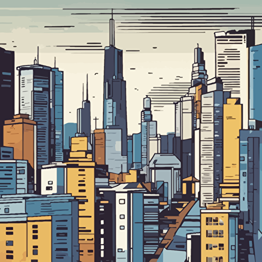 a futuristic cityscape