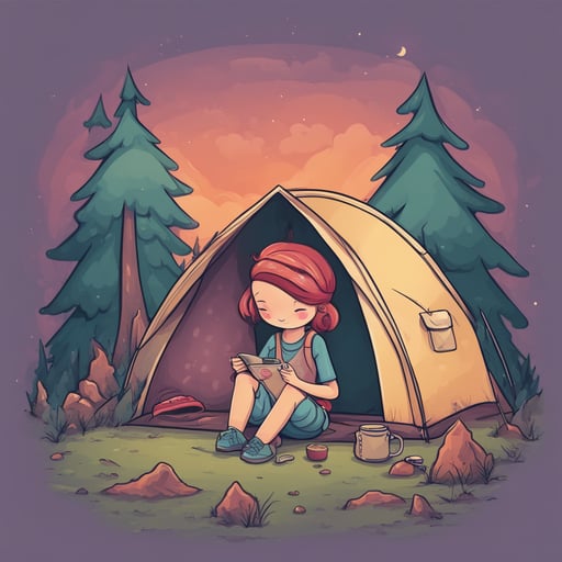 a person camping