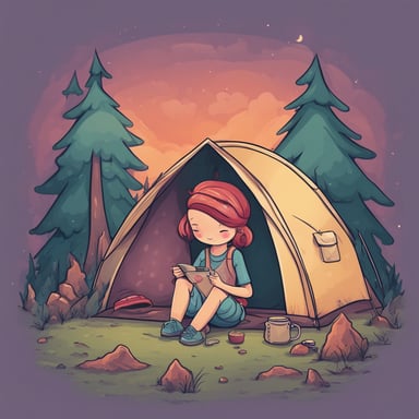 a person camping