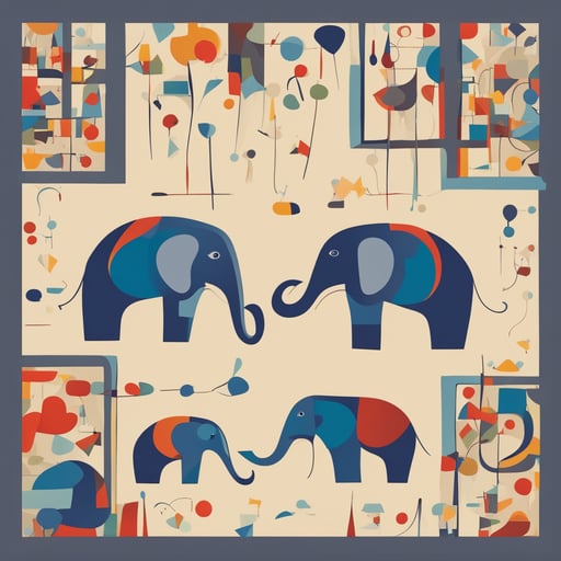 a family of elephants