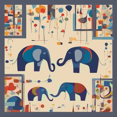 a family of elephants