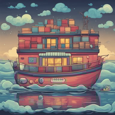 a container boat