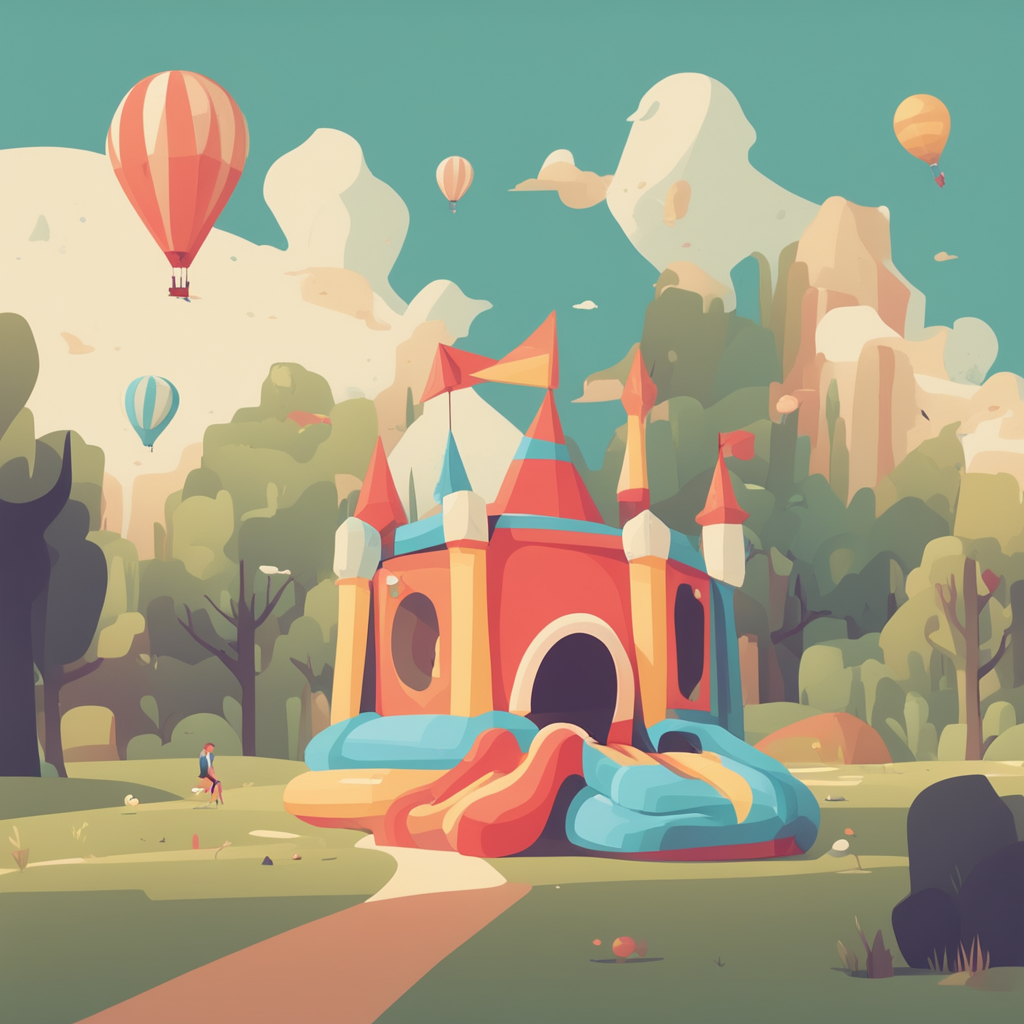 a bouncy house