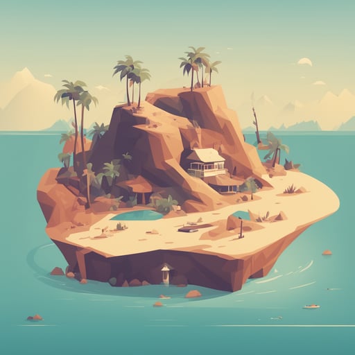 a desert island