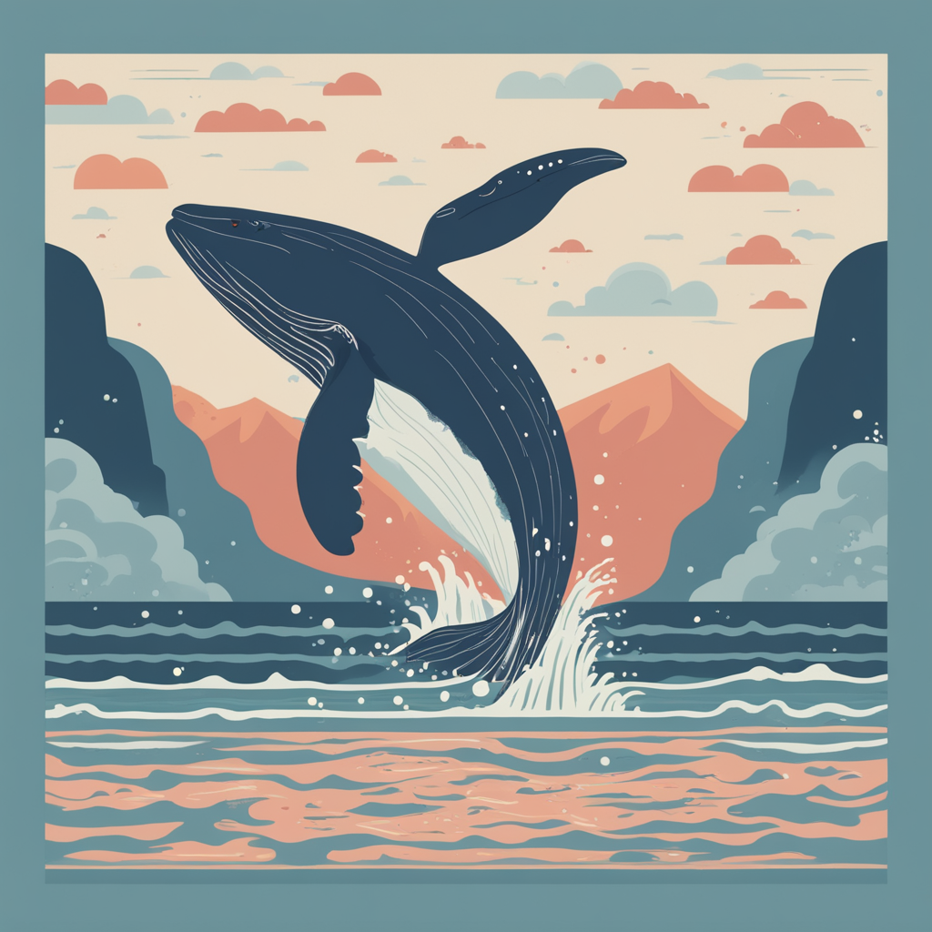 a whale jumping out of the water