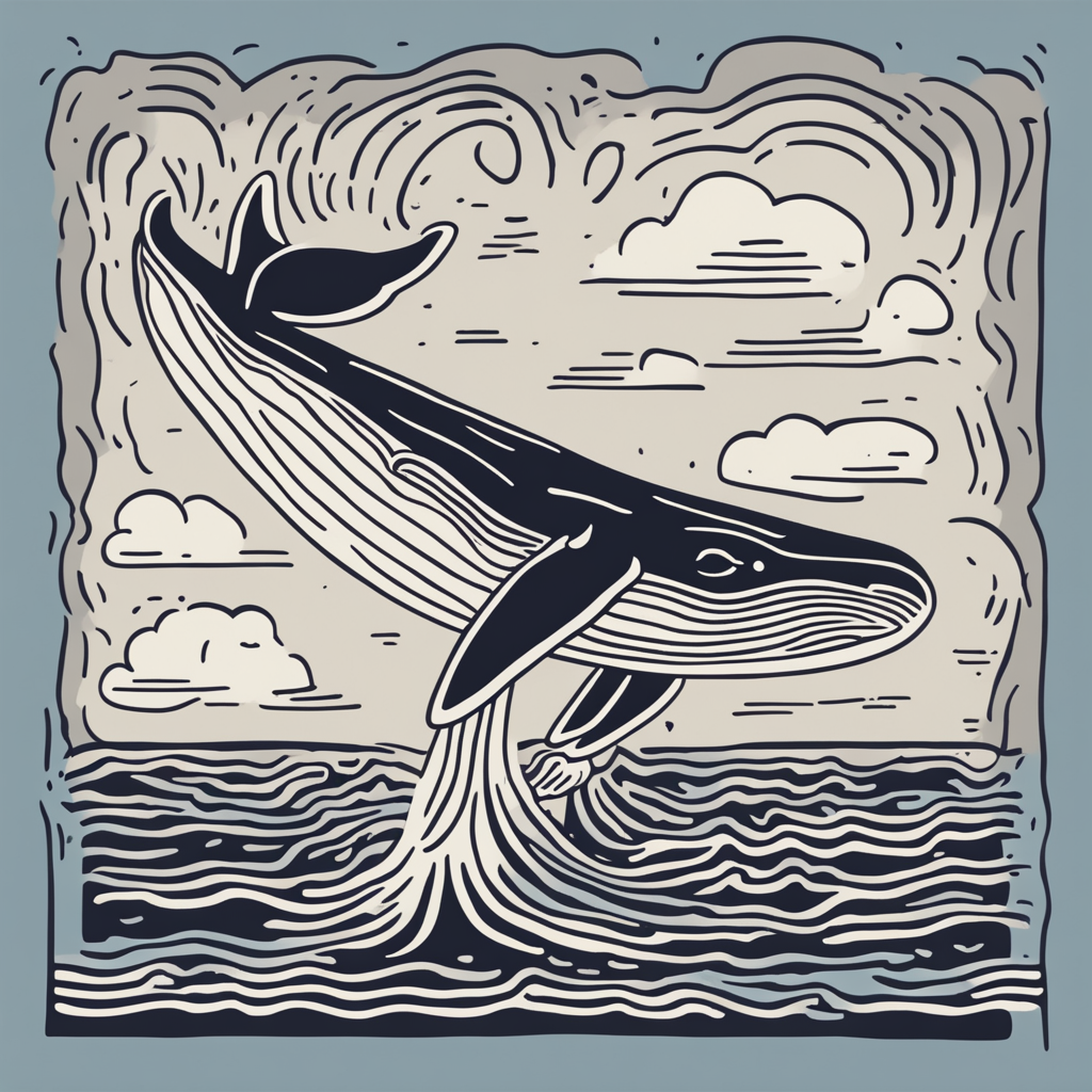 a whale jumping out of the water