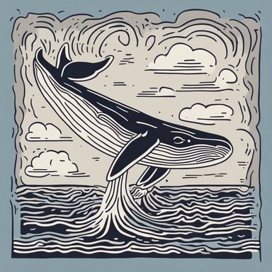 a whale jumping out of the water