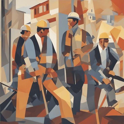 workers on a construction site
