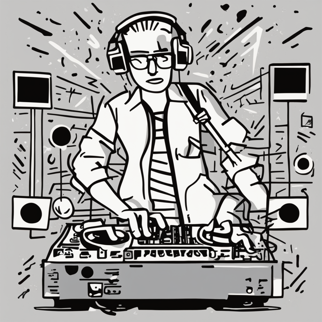 a dj playing music