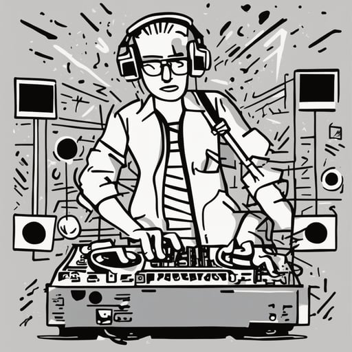 a dj playing music