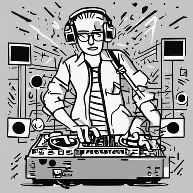 a dj playing music