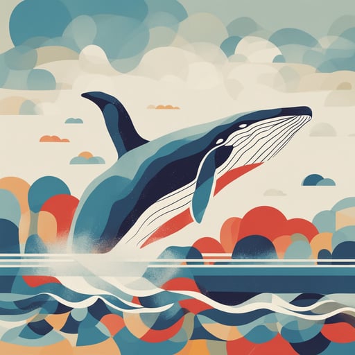 a whale jumping out of the water