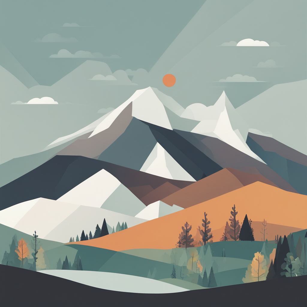 a mountain landscape