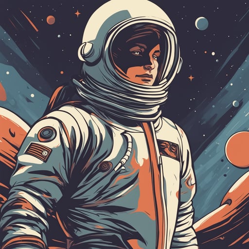 a person in a space suit