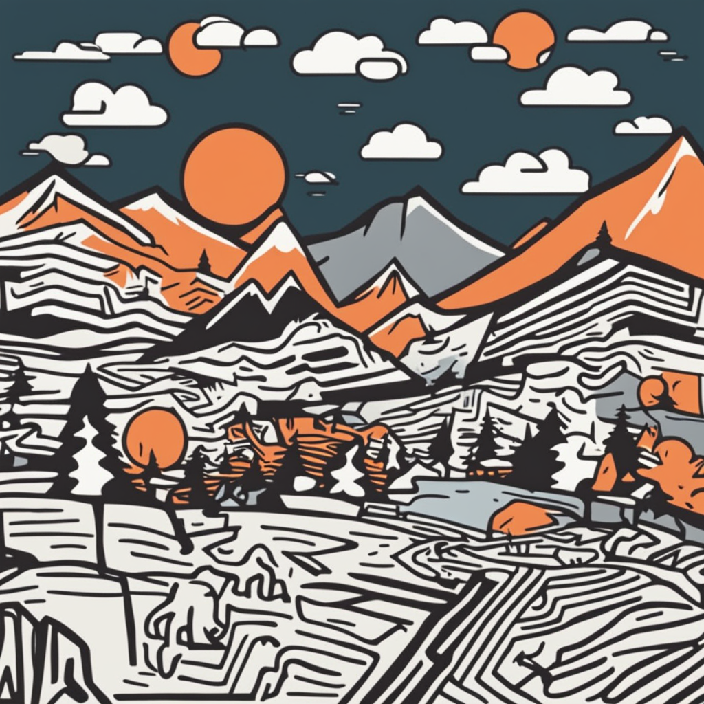 a mountain landscape