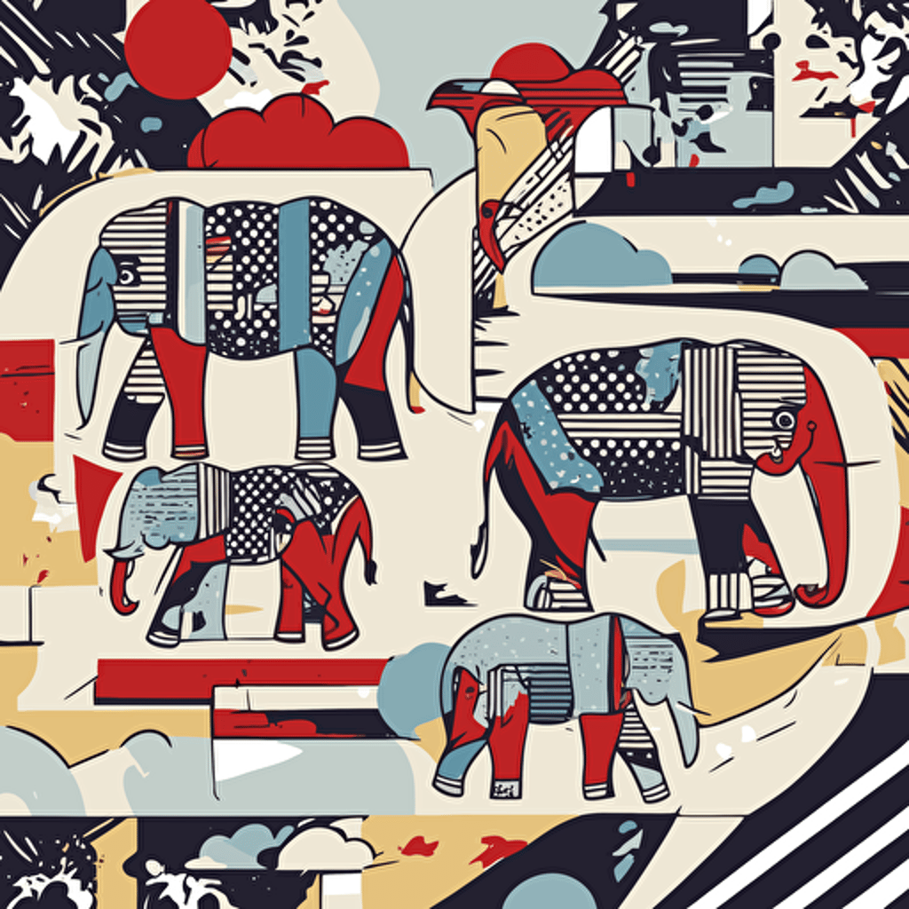 a family of elephants