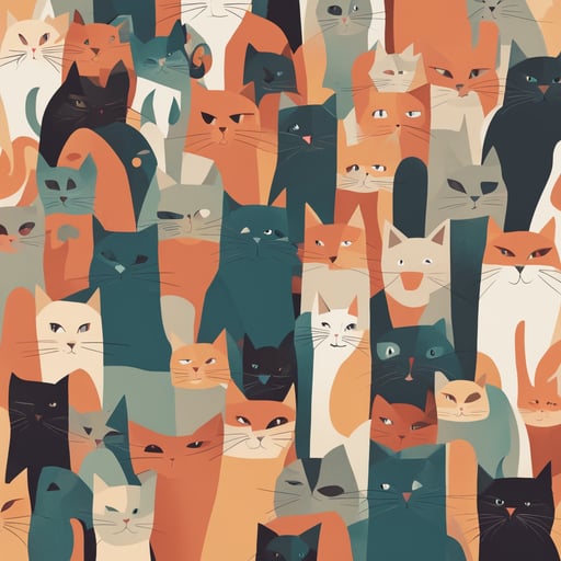 a group of cats